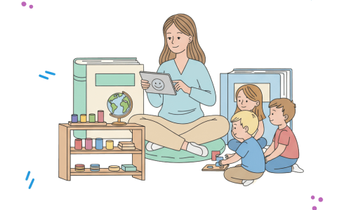 Enfance-et-Merveilles_formations-petite-enfance-illustration-formations-en-ligne-initiation-pedagogie-montessori-elearning